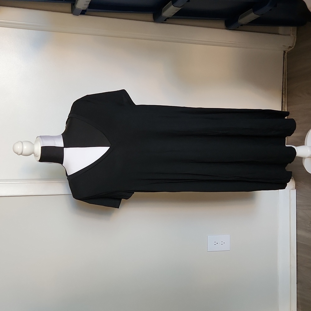 West Loop Black V-neck Dress